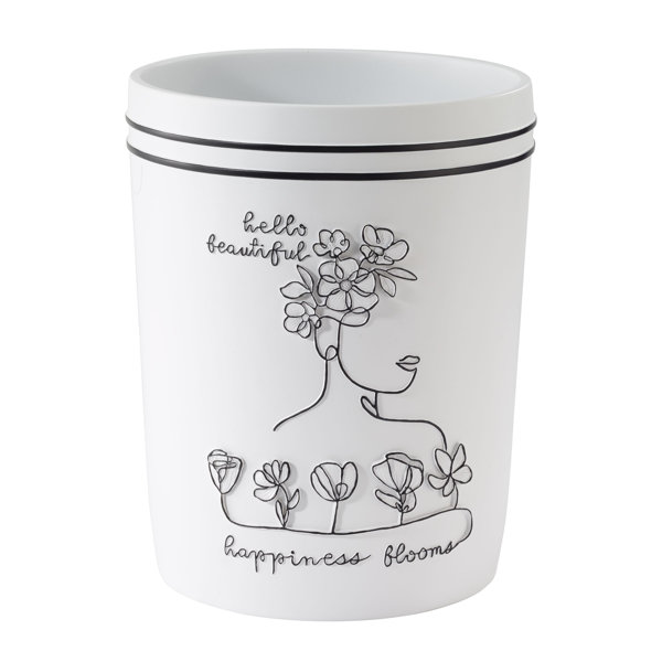 Avanti Linens Lined with Grace Waste Basket Wayfair